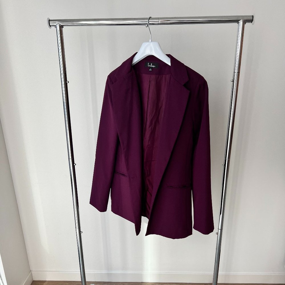 Women's Plum Purple Blazer & Pants Set